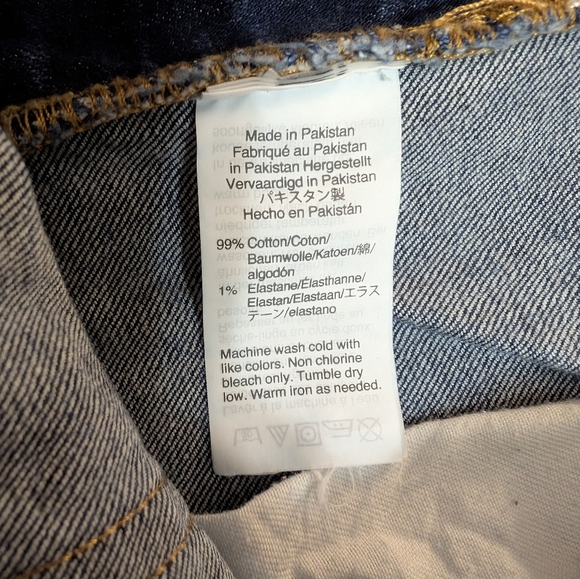 J Crew Mercantile Flex Women's Distressed Straight Jeans Size 33x32 - Picture 12 of 12